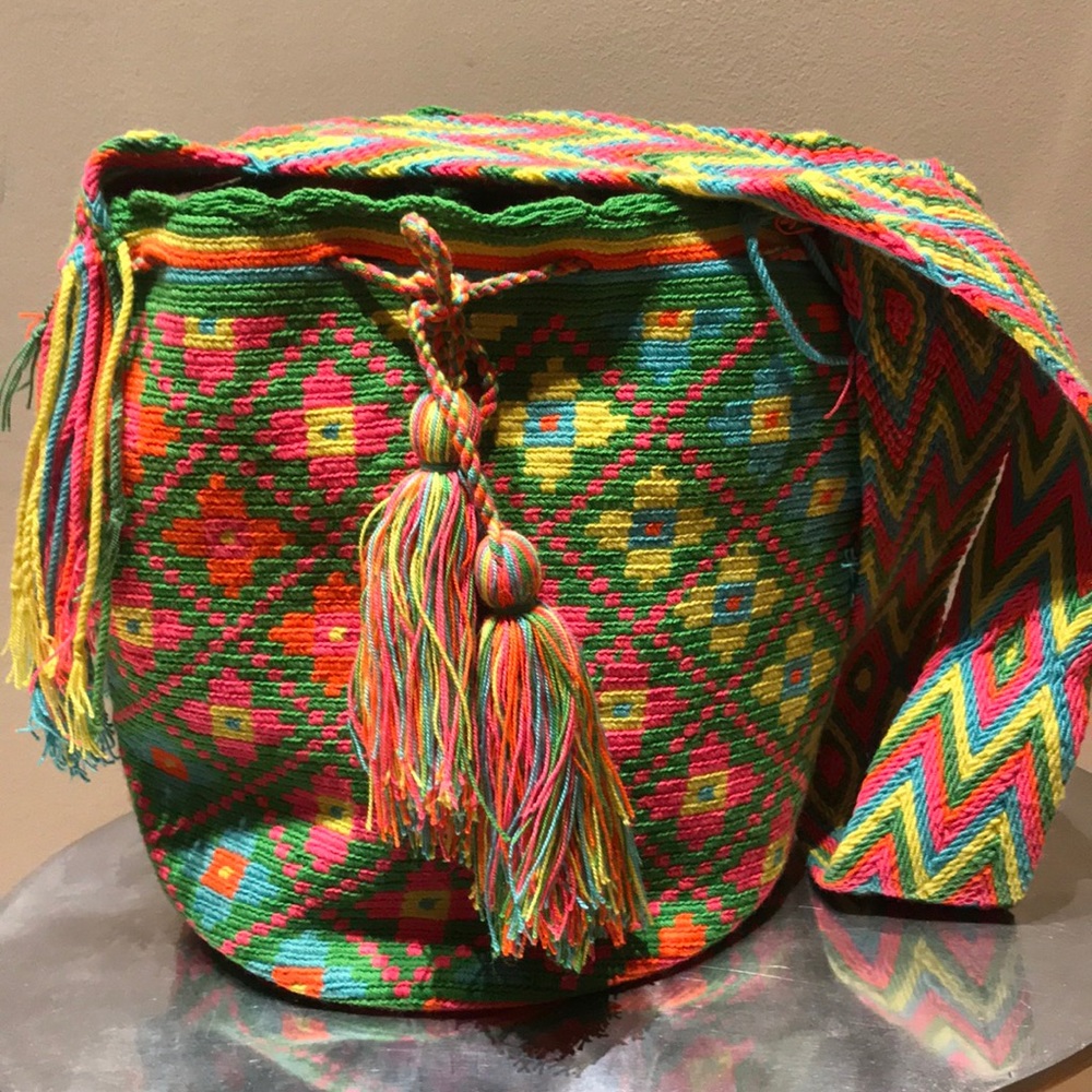 Hand Woven Colombia Crossbody  Multicolour Hobo Bag